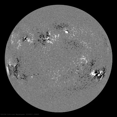 Image of Sun's magnetic field