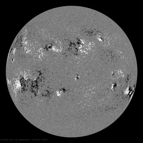 Image of Sun's magnetic field