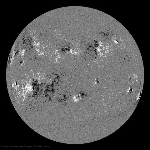 Image of Sun's magnetic field