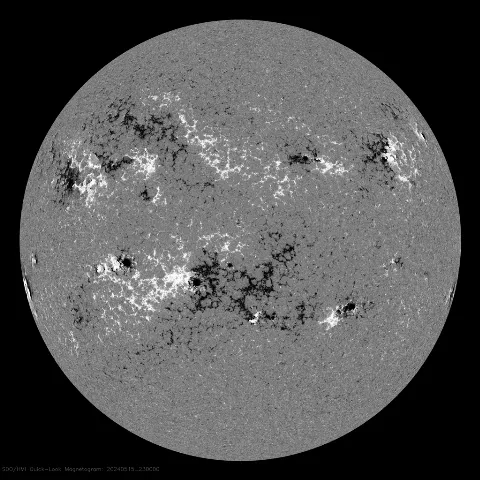 Image of Sun's magnetic field