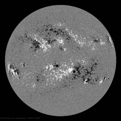 Image of Sun's magnetic field