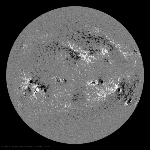 Image of Sun's magnetic field