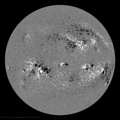 Image of Sun's magnetic field