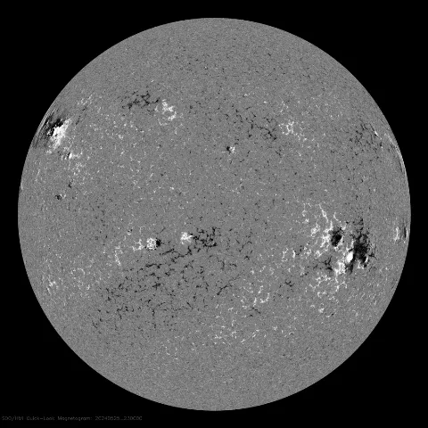 Image of Sun's magnetic field