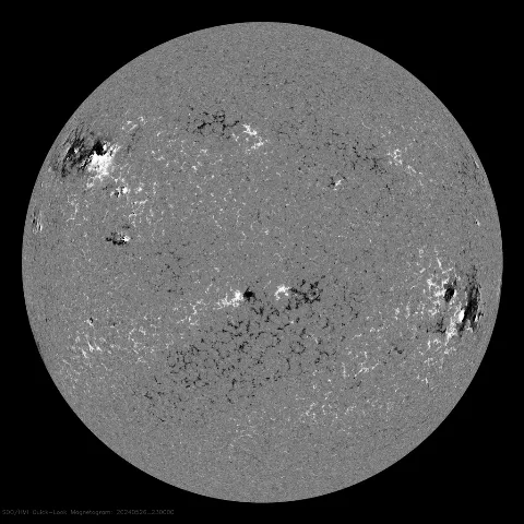 Image of Sun's magnetic field