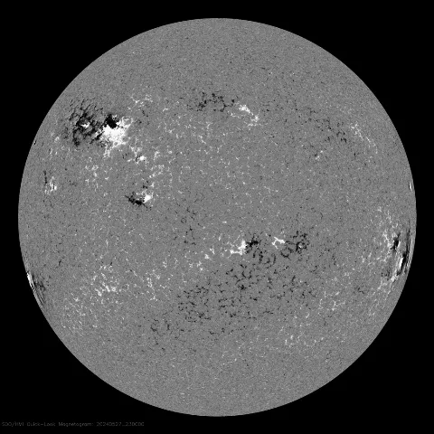 Image of Sun's magnetic field