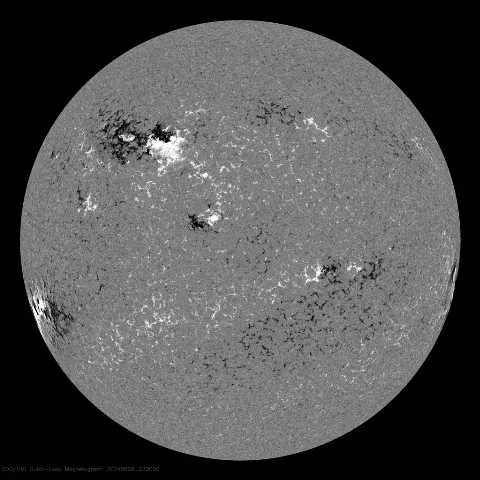 Image of Sun's magnetic field