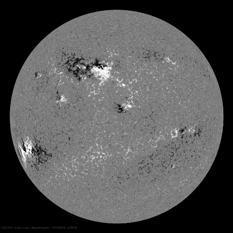 Image of Sun's magnetic field