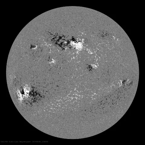 Image of Sun's magnetic field