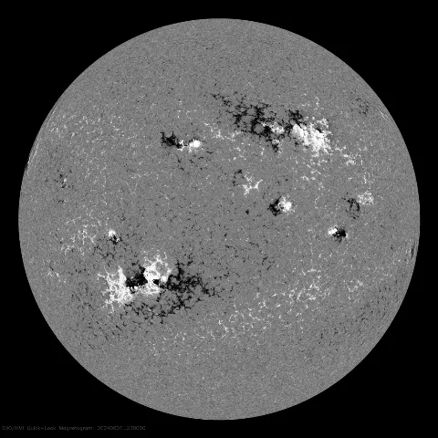 Image of Sun's magnetic field