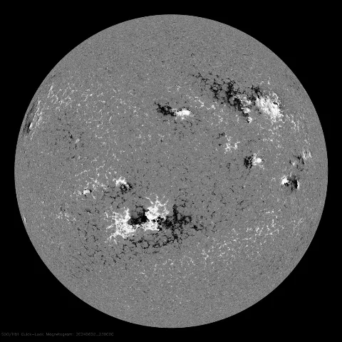 Image of Sun's magnetic field