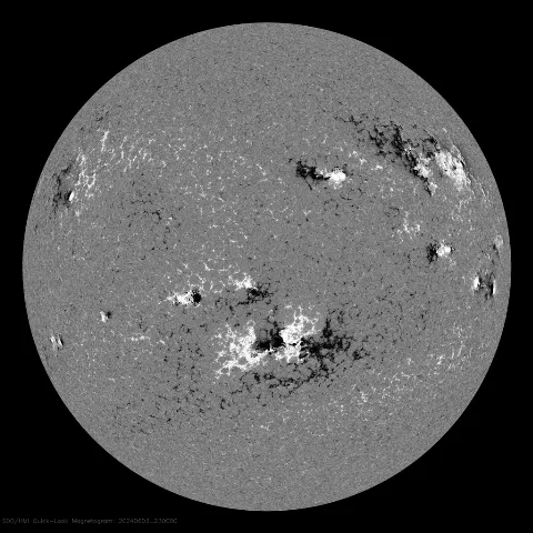 Image of Sun's magnetic field