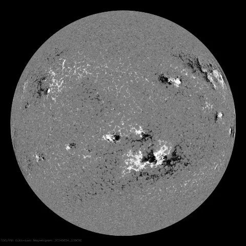 Image of Sun's magnetic field