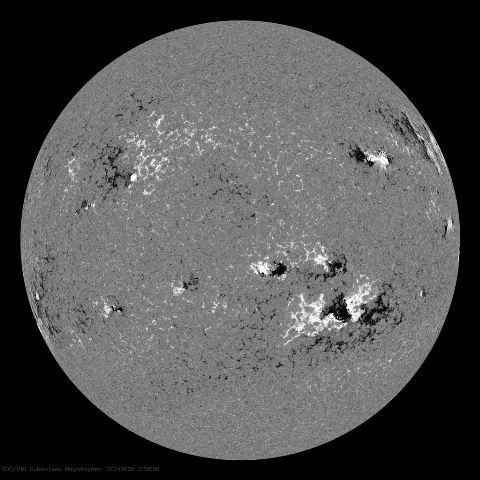 Image of Sun's magnetic field