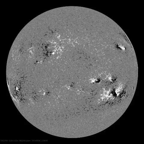 Image of Sun's magnetic field