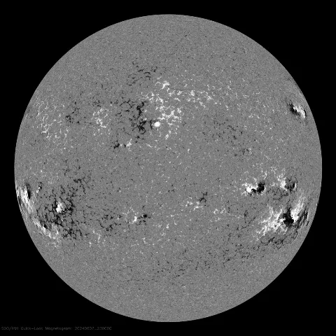 Image of Sun's magnetic field