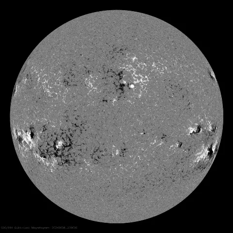 Image of Sun's magnetic field