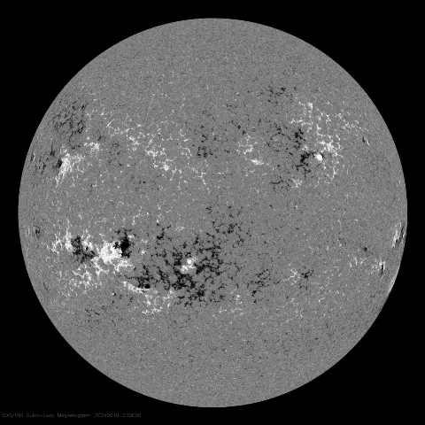 Image of Sun's magnetic field