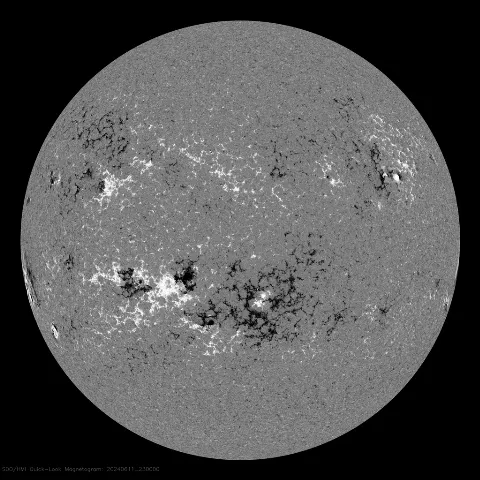 Image of Sun's magnetic field