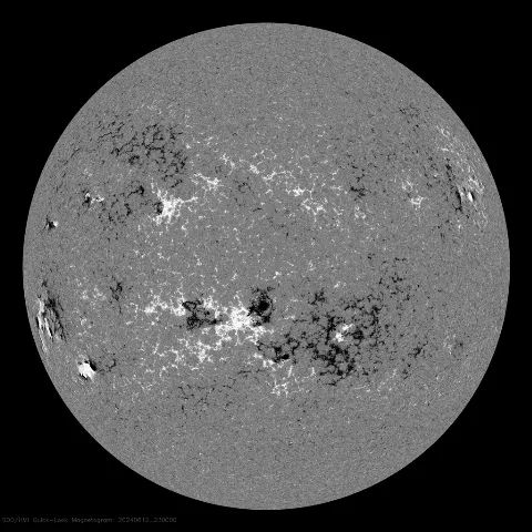 Image of Sun's magnetic field