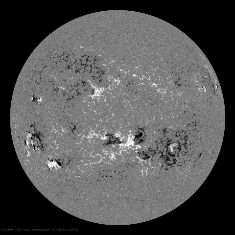 Image of Sun's magnetic field