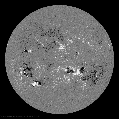 Image of Sun's magnetic field