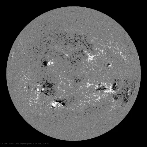 Image of Sun's magnetic field