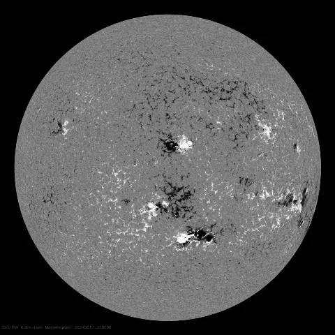 Image of Sun's magnetic field