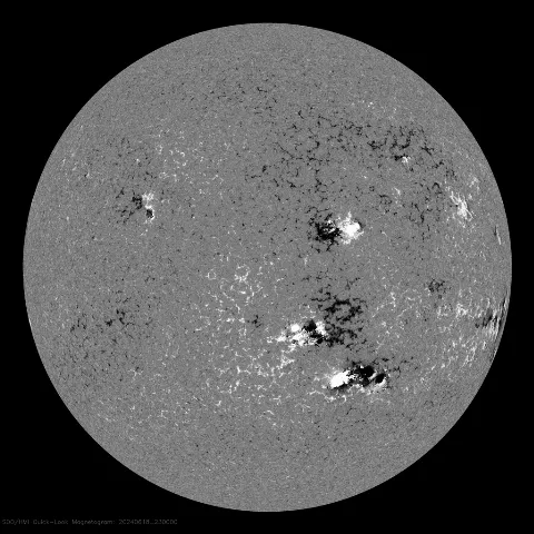 Image of Sun's magnetic field