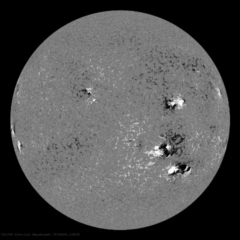 Image of Sun's magnetic field