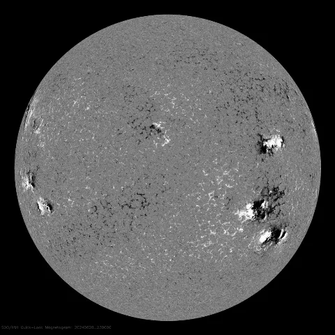 Image of Sun's magnetic field