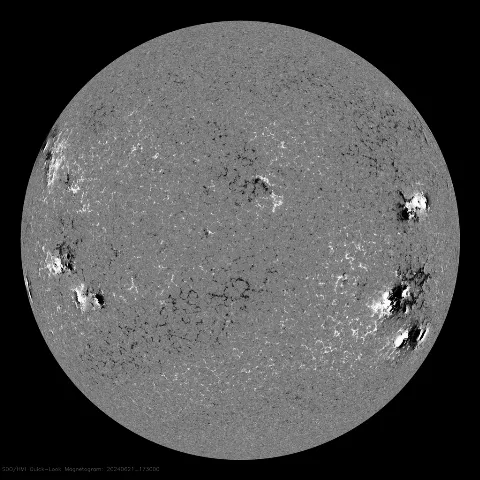 Image of Sun's magnetic field