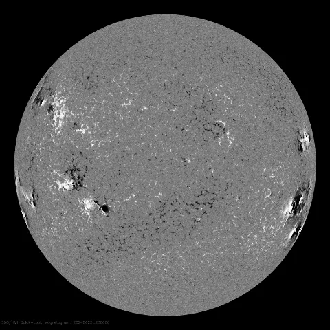 Image of Sun's magnetic field