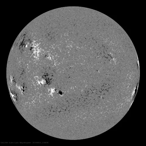 Image of Sun's magnetic field