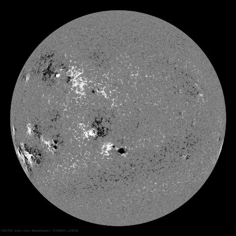 Image of Sun's magnetic field