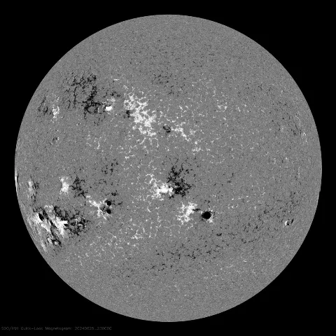 Image of Sun's magnetic field