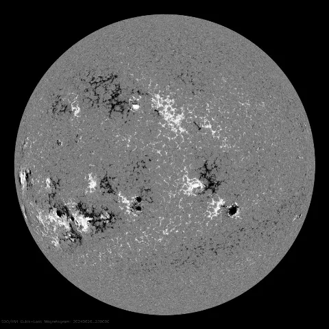 Image of Sun's magnetic field