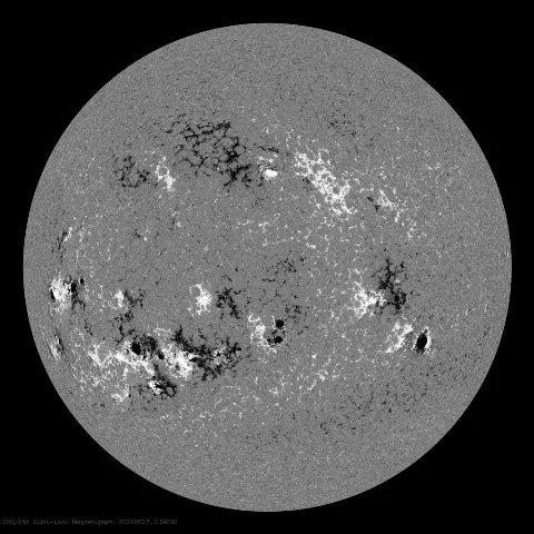 Image of Sun's magnetic field