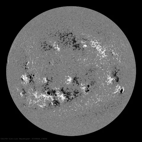 Image of Sun's magnetic field