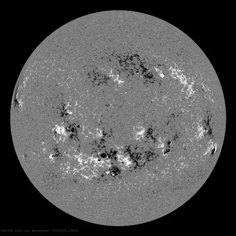 Image of Sun's magnetic field