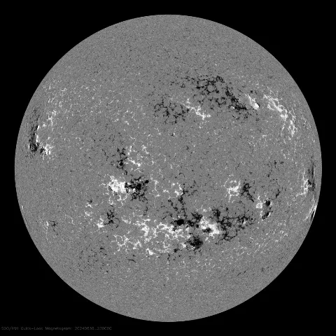 Image of Sun's magnetic field