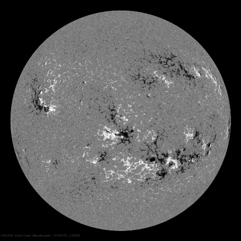 Image of Sun's magnetic field