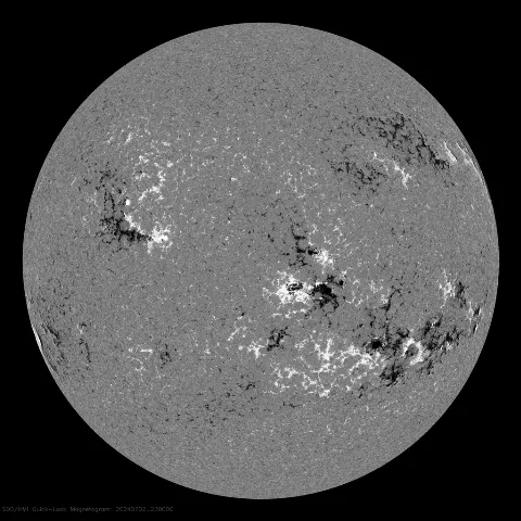 Image of Sun's magnetic field