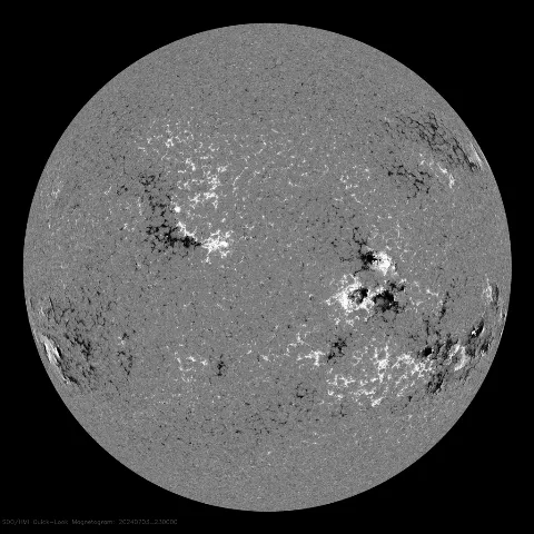 Image of Sun's magnetic field