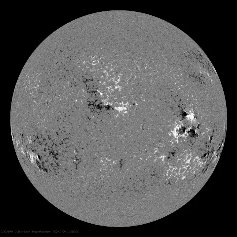 Image of Sun's magnetic field