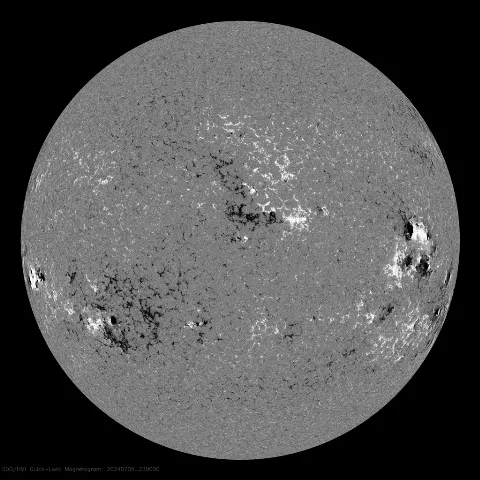 Image of Sun's magnetic field