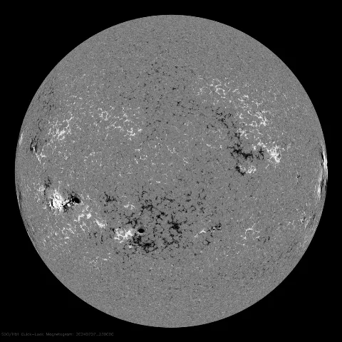 Image of Sun's magnetic field