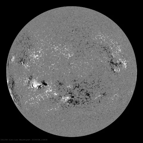 Image of Sun's magnetic field