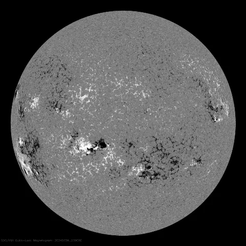 Image of Sun's magnetic field