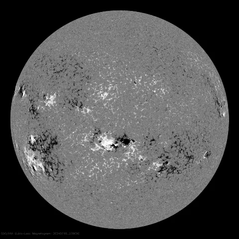 Image of Sun's magnetic field